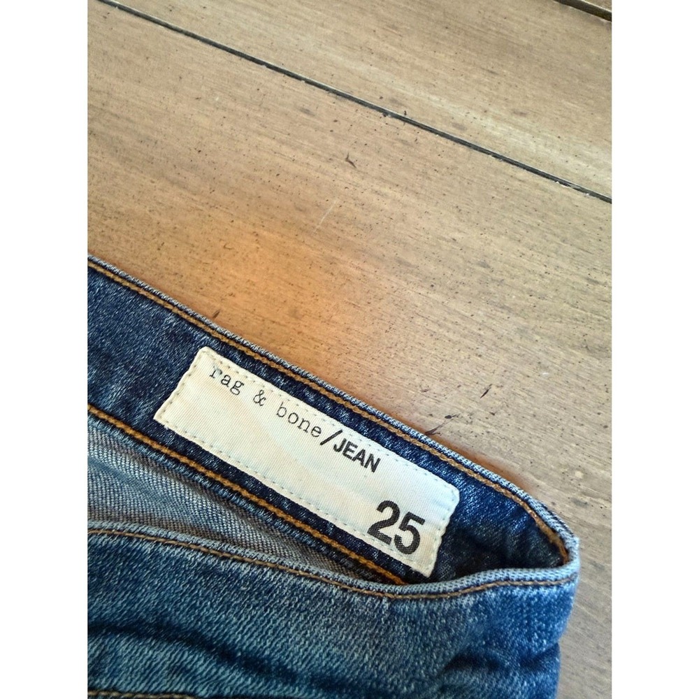 Rag & Bone Dre Capri‎ Deville Distressed Slim Boyfriend Jeans 25 W2592K510DEV - Picture 3 of 10